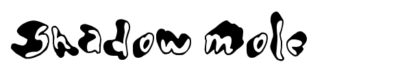 Shadow Mole font preview